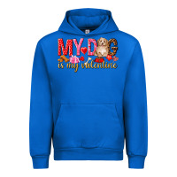 Cobalt my dog is my valentine Urban Hoodie - NancyCooperArtShop
