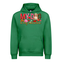 Emerald my dog is my valentine Urban Hoodie - NancyCooperArtShop