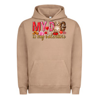 Pigment Burro my dog is my valentine Urban Hoodie - NancyCooperArtShop