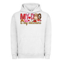 Pigment Lunar Rock my dog is my valentine Urban Hoodie - NancyCooperArtShop