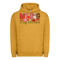 Pigment Peanut Butter my dog is my valentine Urban Hoodie - NancyCooperArtShop