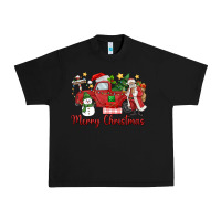Black merry christmas truck Urban Heavy Tee - MaliasSmallBusiness