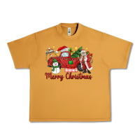 Peanut Butter merry christmas truck Urban Heavy Tee - MaliasSmallBusiness