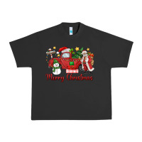 Pigment Black merry christmas truck Urban Heavy Tee - MaliasSmallBusiness