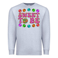 Heather Grey sweet to be candy Premium Sweatshirt - AdoDesignShop