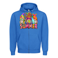 True Royal hello summer gnomes Zipper Hoodie - Zillion Design Studio