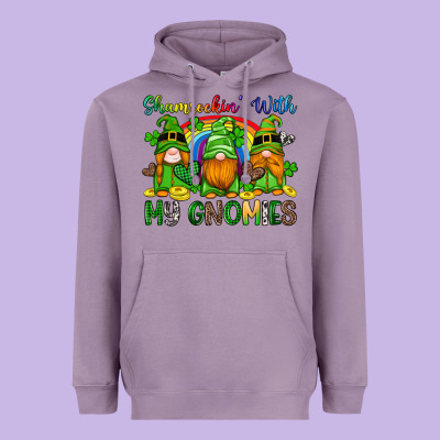 Shamrockin With My Gnomies Heavyweight Hoodie Designed By Artiststas