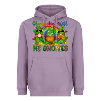 Lavender shamrockin with my gnomies Heavyweight Hoodie - Artiststas