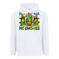 White shamrockin with my gnomies Heavyweight Hoodie - Artiststas