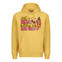 Antique Gold just a nail boss building her empire Premium Hoodie - MaliasSmallBusiness