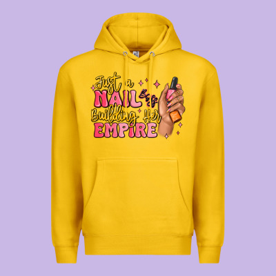 Just A Nail Boss Building Her Empire Premium Hoodie Designed By Maliassmallbusiness