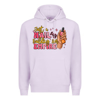 Lilac just a nail boss building her empire Premium Hoodie - MaliasSmallBusiness