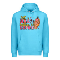 Ocean Blue just a nail boss building her empire Premium Hoodie - MaliasSmallBusiness