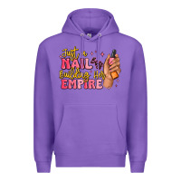 Purple just a nail boss building her empire Premium Hoodie - MaliasSmallBusiness