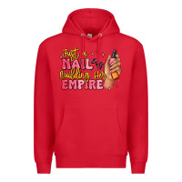 Red just a nail boss building her empire Premium Hoodie - MaliasSmallBusiness