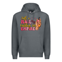 Rock just a nail boss building her empire Premium Hoodie - MaliasSmallBusiness