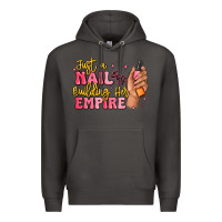 Smoke just a nail boss building her empire Premium Hoodie - MaliasSmallBusiness