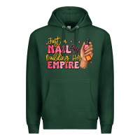 Sports Green just a nail boss building her empire Premium Hoodie - MaliasSmallBusiness