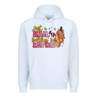 White just a nail boss building her empire Premium Hoodie - MaliasSmallBusiness