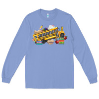Colony Blue school bus driver Long Sleeve Tee - texasbilliewilder