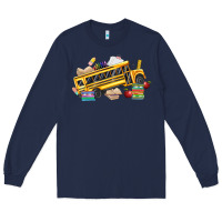 Navy school bus driver Long Sleeve Tee - texasbilliewilder