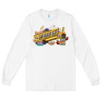 White school bus driver Long Sleeve Tee - texasbilliewilder