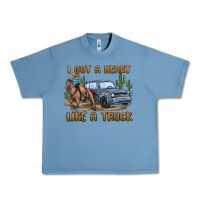Pebble Blue i got a heart like a truck Urban Heavy Tee - MaliasSmallBusiness