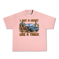 Salmon i got a heart like a truck Urban Heavy Tee - MaliasSmallBusiness
