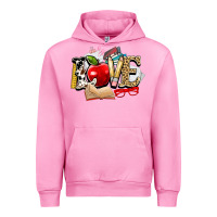Fuchsia Pink teacher school love Urban Hoodie - NancyCooperArtShop