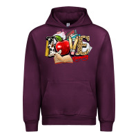 Mauve Wine teacher school love Urban Hoodie - NancyCooperArtShop