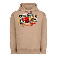Pigment Burro teacher school love Urban Hoodie - NancyCooperArtShop