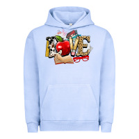 Pigment Grape Ice teacher school love Urban Hoodie - NancyCooperArtShop