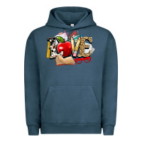 Pigment Midnight Navy teacher school love Urban Hoodie - NancyCooperArtShop