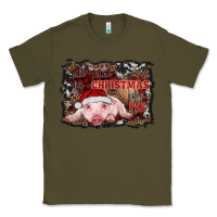 Army Green all i want for christmas is a pig baby Classic Tee - RanaPortraitStore