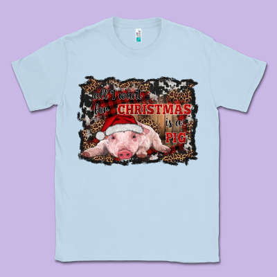 All I Want For Christmas Is A Pig Baby Classic Tee Designed By Ranaportraitstore