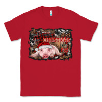Red all i want for christmas is a pig baby Classic Tee - RanaPortraitStore