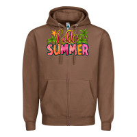 Chestnut hello summer Zipper Hoodie - Zillion Design Studio