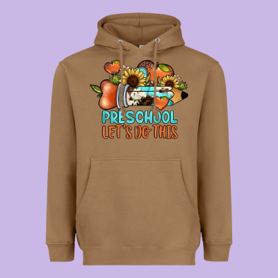 Preschool Let's Do This Heavyweight Hoodie Designed By Jahusdesignshop