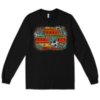 Black leopard aztec background Long Sleeve Tee - Zillion Design Studio