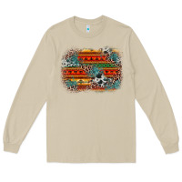 Mushroom leopard aztec background Long Sleeve Tee - Zillion Design Studio