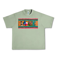 Oil Green love texas sunflowers cactus cowhide license plate Urban Heavy Tee - Artiststas