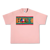 Salmon love texas sunflowers cactus cowhide license plate Urban Heavy Tee - Artiststas