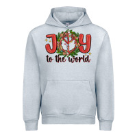 Heather Grey joy to the world Urban Hoodie - MaliasSmallBusiness