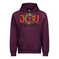 Mauve Wine joy to the world Urban Hoodie - MaliasSmallBusiness