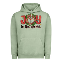 Pigment Oil Green joy to the world Urban Hoodie - MaliasSmallBusiness
