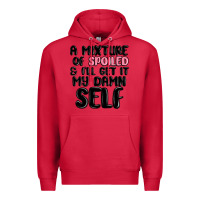 Cardinal a mixture of spoiled and ill get it my damn self Premium Hoodie - MaliasSmallBusiness
