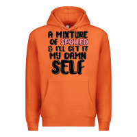 Carrot a mixture of spoiled and ill get it my damn self Premium Hoodie - MaliasSmallBusiness