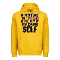 Lemon a mixture of spoiled and ill get it my damn self Premium Hoodie - MaliasSmallBusiness