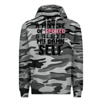 Slate Camo a mixture of spoiled and ill get it my damn self Premium Hoodie - MaliasSmallBusiness
