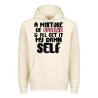 Tofu a mixture of spoiled and ill get it my damn self Premium Hoodie - MaliasSmallBusiness